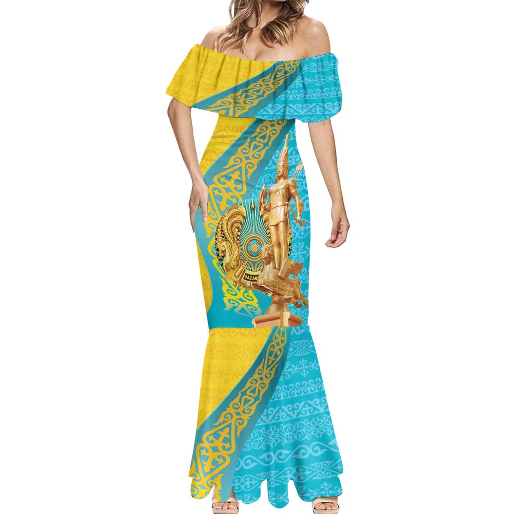 Issyk Mystery Kazakhstan Golden Man Mermaid Dress - Wonder Print Shop