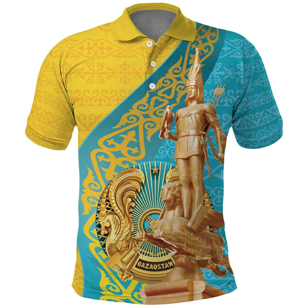 Issyk Mystery Kazakhstan Golden Man Polo Shirt - Wonder Print Shop