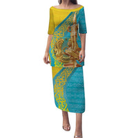 Issyk Mystery Kazakhstan Golden Man Puletasi - Wonder Print Shop