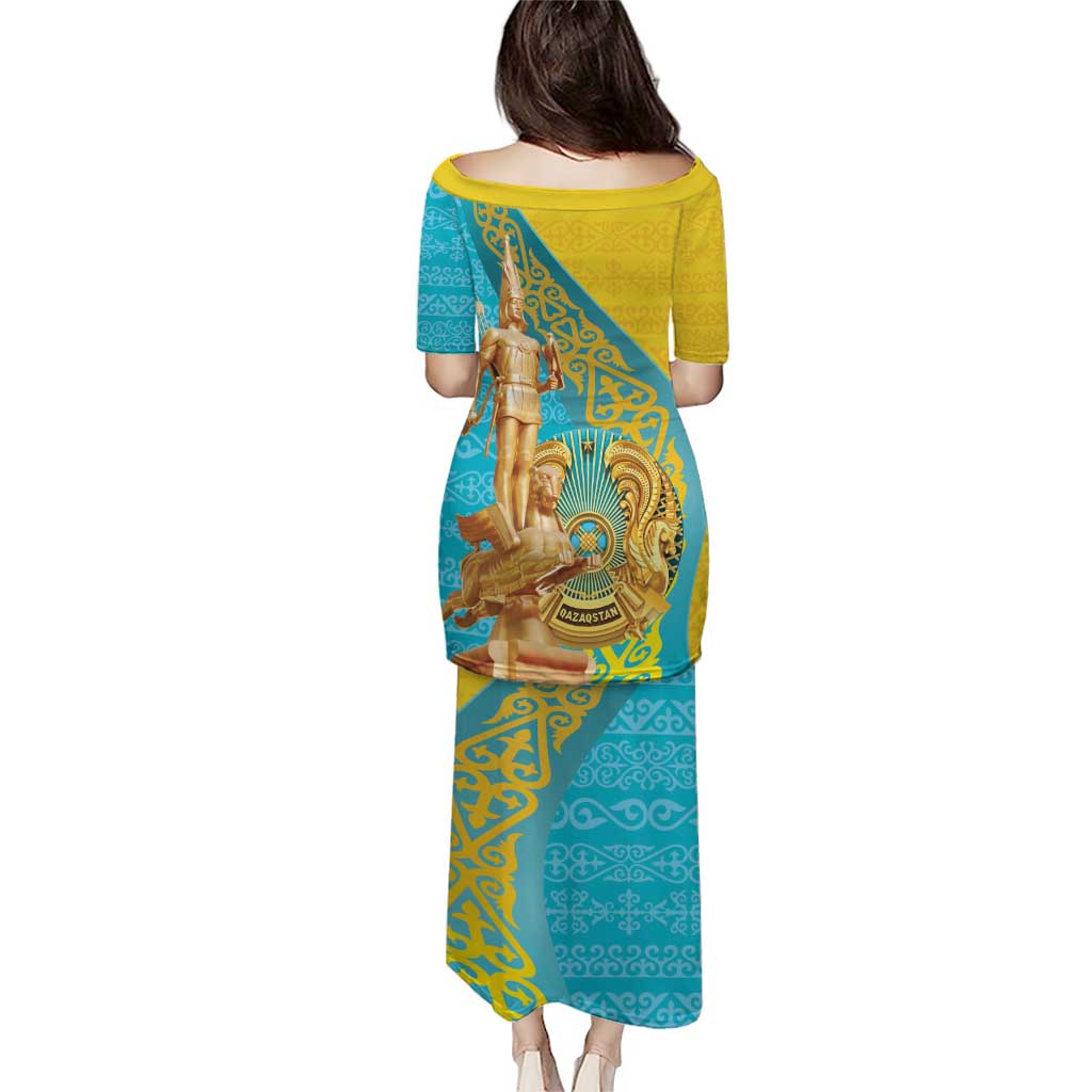 Issyk Mystery Kazakhstan Golden Man Puletasi - Wonder Print Shop