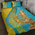 Issyk Mystery Kazakhstan Golden Man Quilt Bed Set - Wonder Print Shop