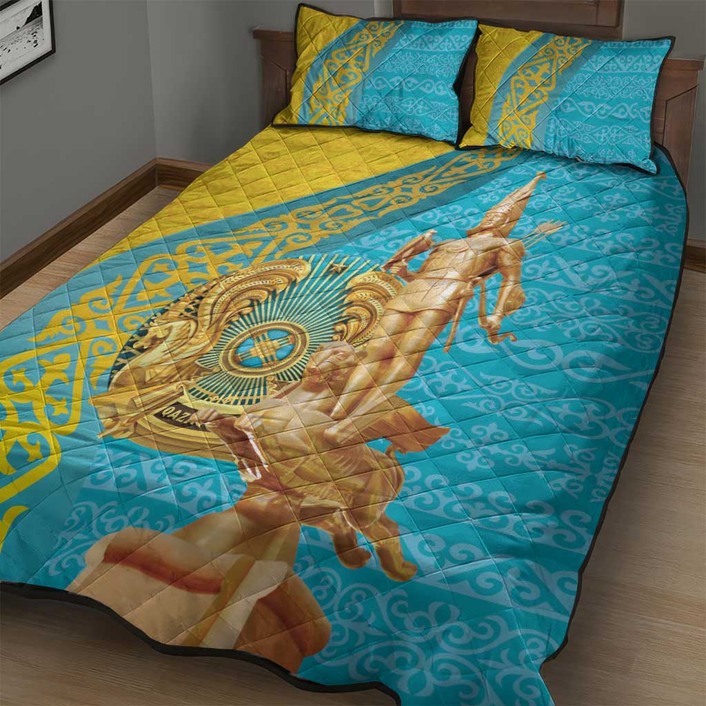 Issyk Mystery Kazakhstan Golden Man Quilt Bed Set - Wonder Print Shop