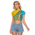 Issyk Mystery Kazakhstan Golden Man Raglan Cropped T Shirt - Wonder Print Shop