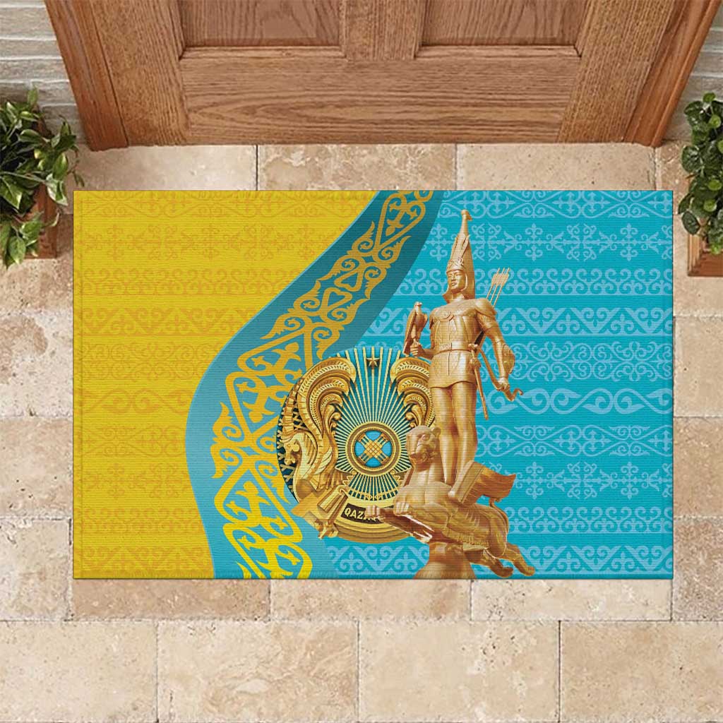 Issyk Mystery Kazakhstan Golden Man Rubber Doormat - Wonder Print Shop