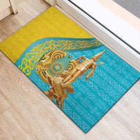 Issyk Mystery Kazakhstan Golden Man Rubber Doormat - Wonder Print Shop