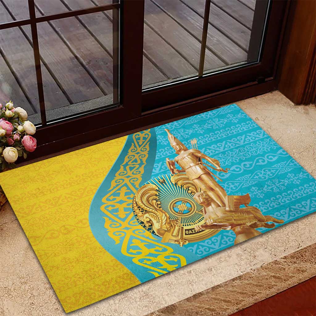 Issyk Mystery Kazakhstan Golden Man Rubber Doormat - Wonder Print Shop