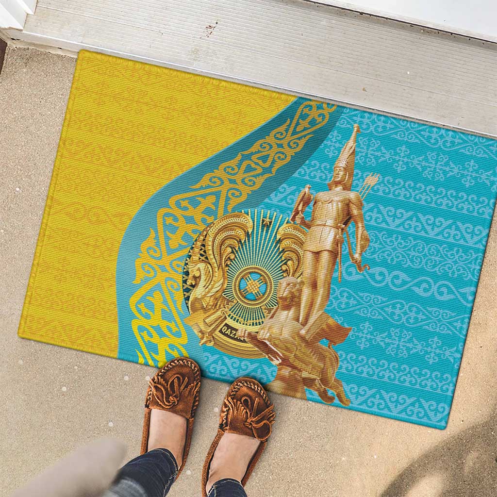 Issyk Mystery Kazakhstan Golden Man Rubber Doormat - Wonder Print Shop