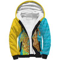Issyk Mystery Kazakhstan Golden Man Sherpa Hoodie - Wonder Print Shop