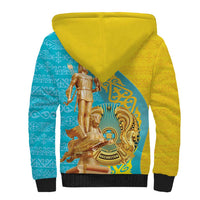 Issyk Mystery Kazakhstan Golden Man Sherpa Hoodie - Wonder Print Shop