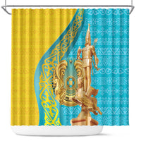 Issyk Mystery Kazakhstan Golden Man Shower Curtain