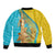 Issyk Mystery Kazakhstan Golden Man Sleeve Zip Bomber Jacket - Wonder Print Shop