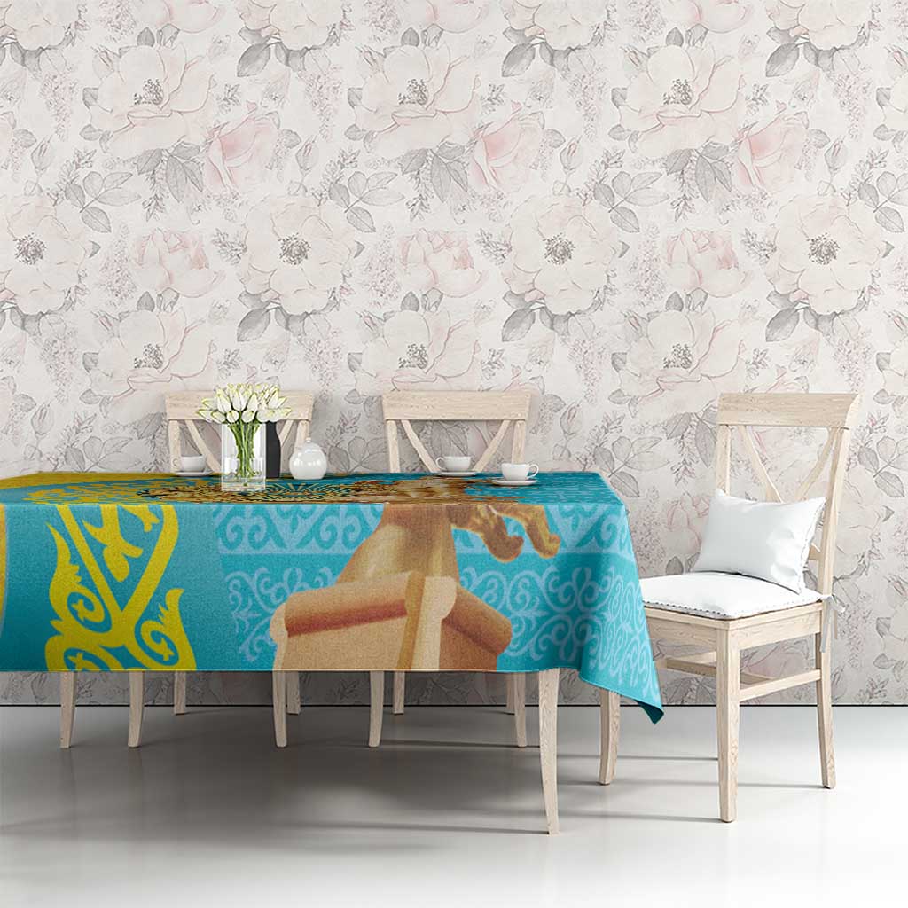 Issyk Mystery Kazakhstan Golden Man Tablecloth - Wonder Print Shop