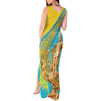 Issyk Mystery Kazakhstan Golden Man Tank Maxi Dress - Wonder Print Shop
