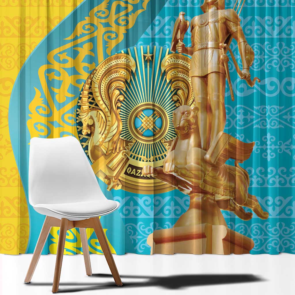 Issyk Mystery Kazakhstan Golden Man Window Curtain - Wonder Print Shop