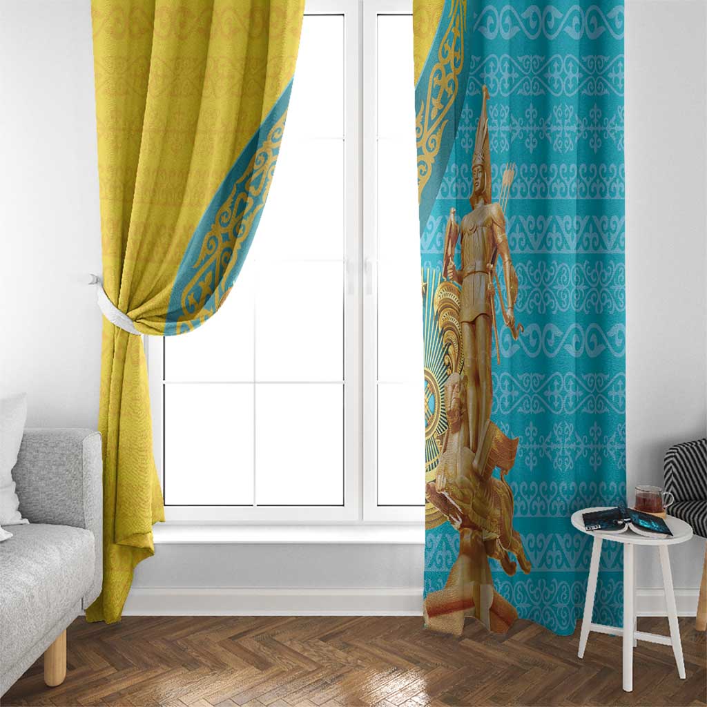 Issyk Mystery Kazakhstan Golden Man Window Curtain - Wonder Print Shop