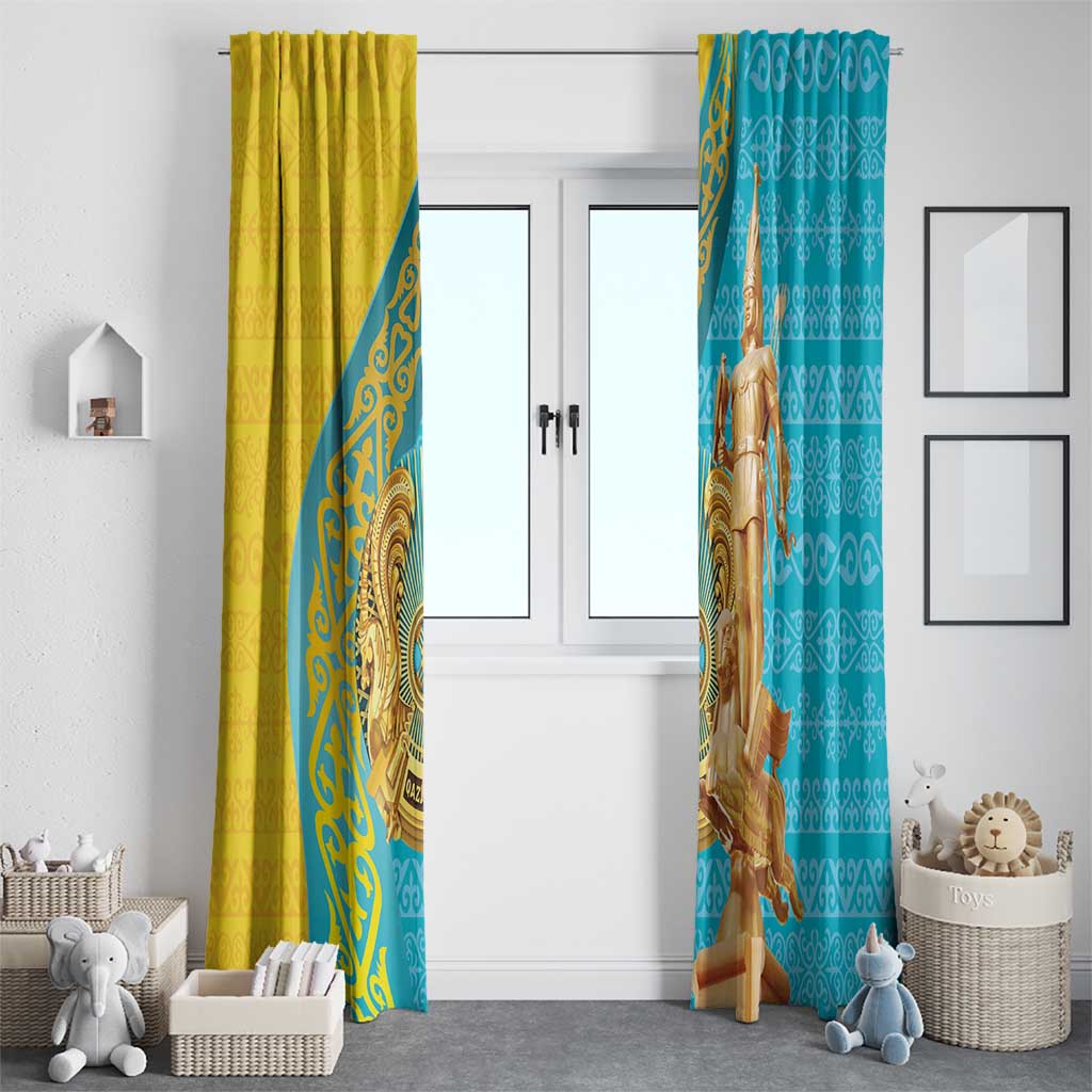 Issyk Mystery Kazakhstan Golden Man Window Curtain - Wonder Print Shop