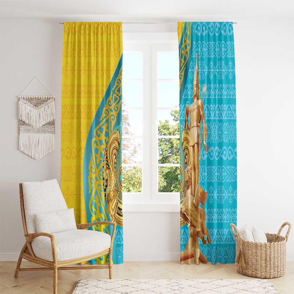 Issyk Mystery Kazakhstan Golden Man Window Curtain - Wonder Print Shop