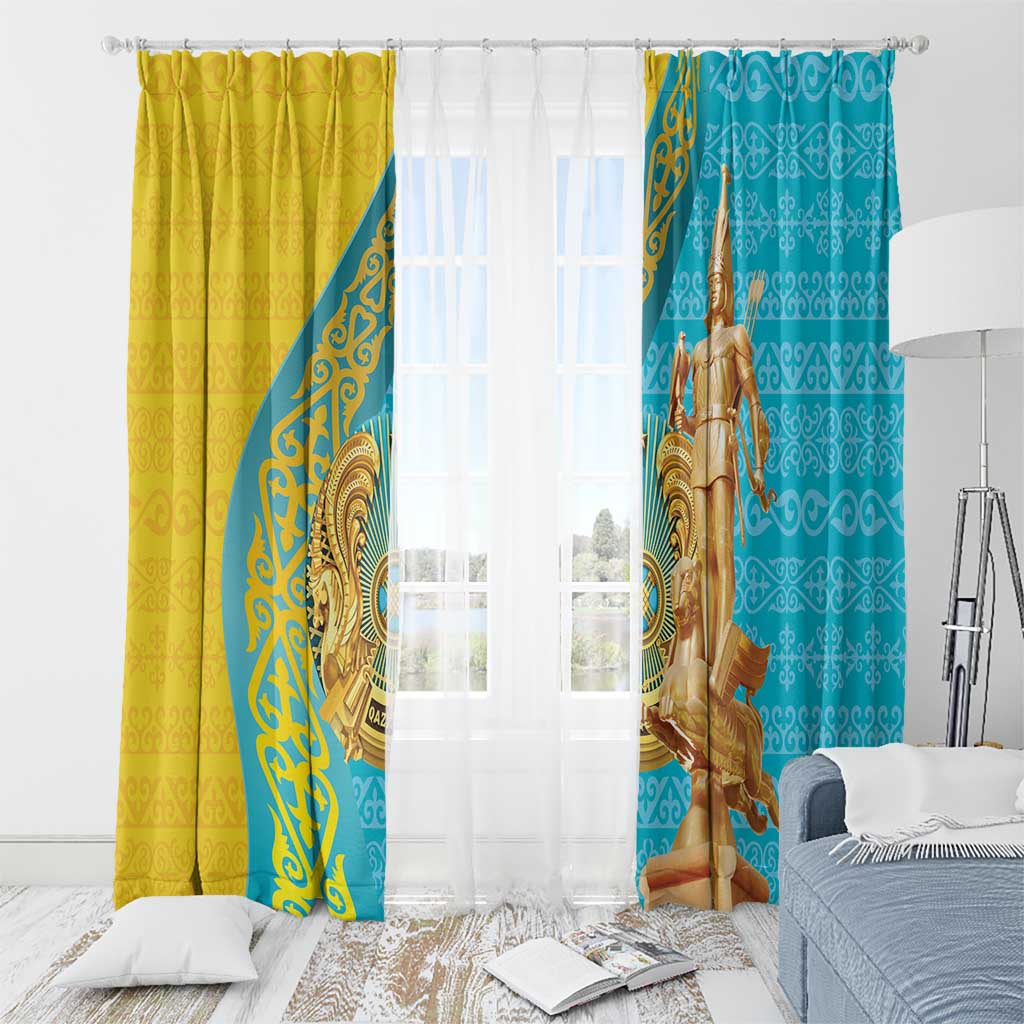 Issyk Mystery Kazakhstan Golden Man Window Curtain - Wonder Print Shop
