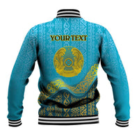 Kazakhstan Independence Day Personalized Baseball Jacket 16 December with Kazakh Pattern LT9 - Wonder Print Shop