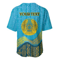 Kazakhstan Independence Day Personalized Baseball Jersey 16 December with Kazakh Pattern LT9 - Wonder Print Shop