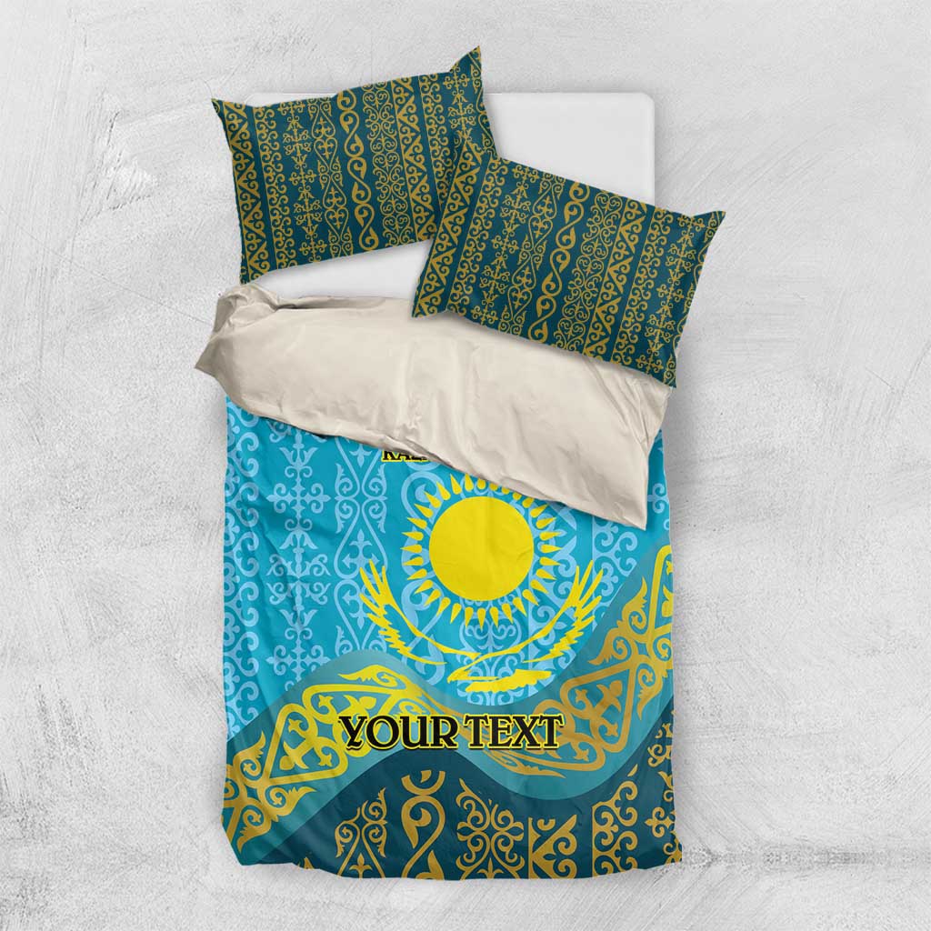 Kazakhstan Independence Day Personalized Bedding Set 16 December with Kazakh Pattern LT9 - Wonder Print Shop