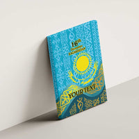 Kazakhstan Independence Day Personalized Canvas Wall Art 16 December with Kazakh Pattern LT9 - Wonder Print Shop