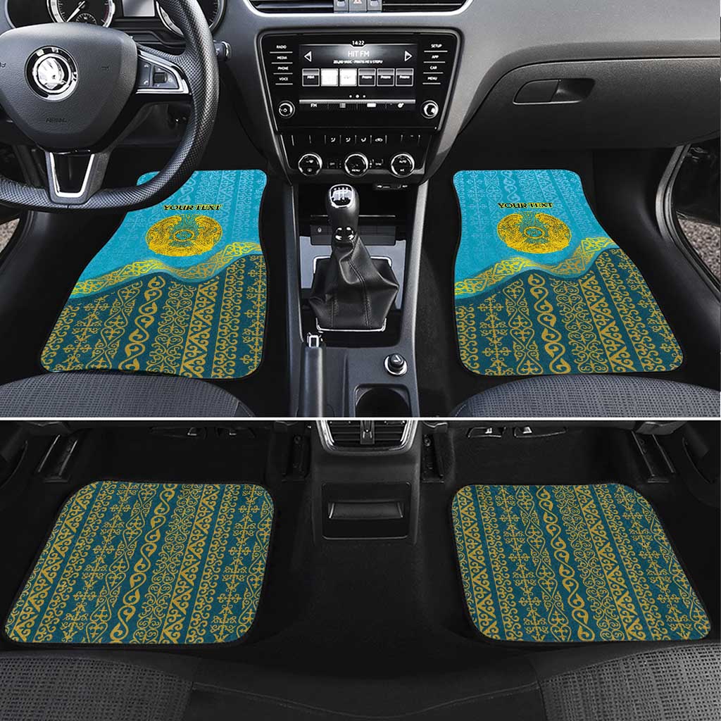 Kazakhstan Independence Day Personalized Car Mats 16 December with Kazakh Pattern LT9 - Wonder Print Shop