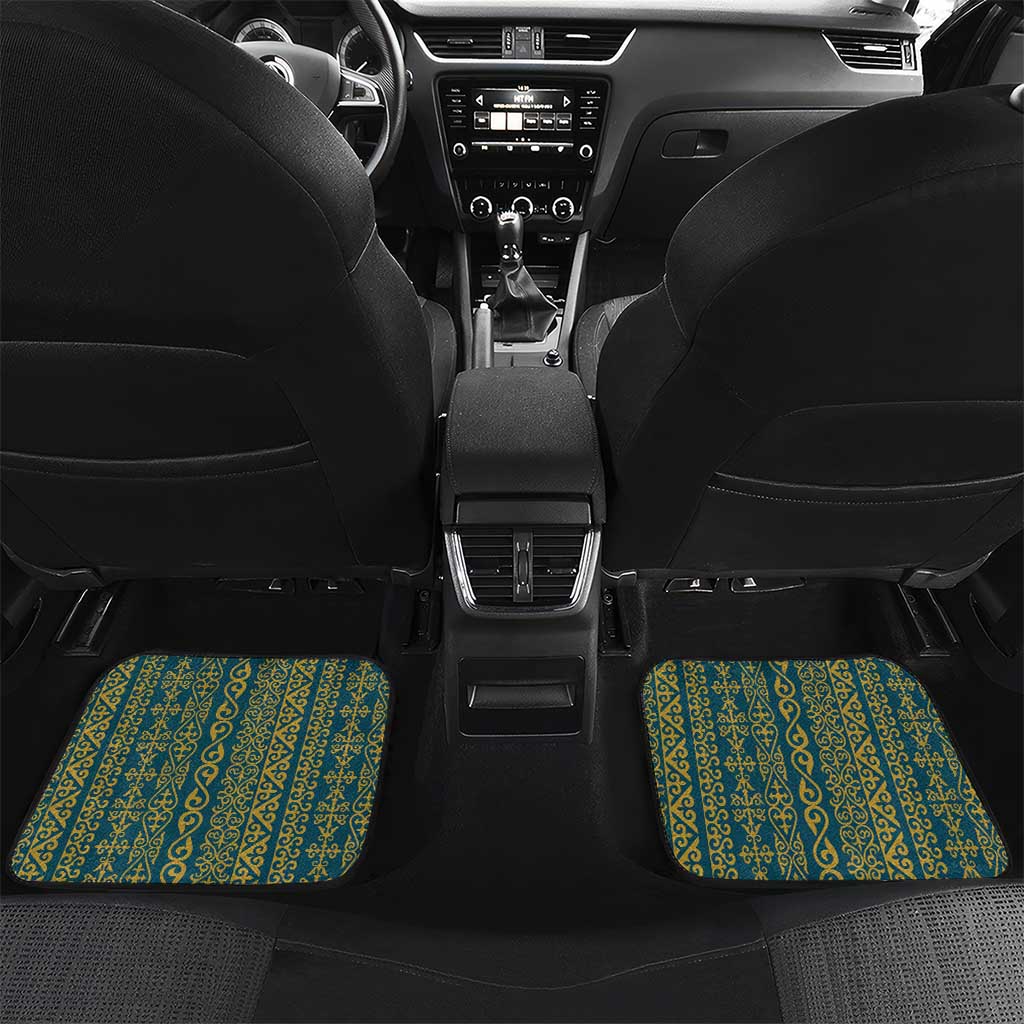 Kazakhstan Independence Day Personalized Car Mats 16 December with Kazakh Pattern LT9 - Wonder Print Shop