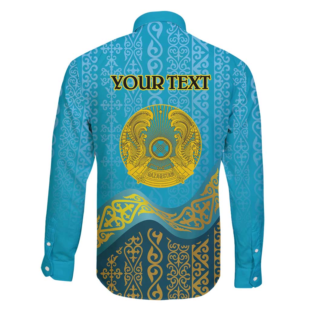 Kazakhstan Independence Day Personalized Family Matching Long Sleeve Bodycon Dress and Hawaiian Shirt 16 December with Kazakh Pattern LT9 - Wonder Print Shop
