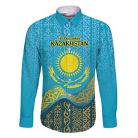 Kazakhstan Independence Day Personalized Family Matching Mermaid Dress and Hawaiian Shirt 16 December with Kazakh Pattern LT9 - Wonder Print Shop