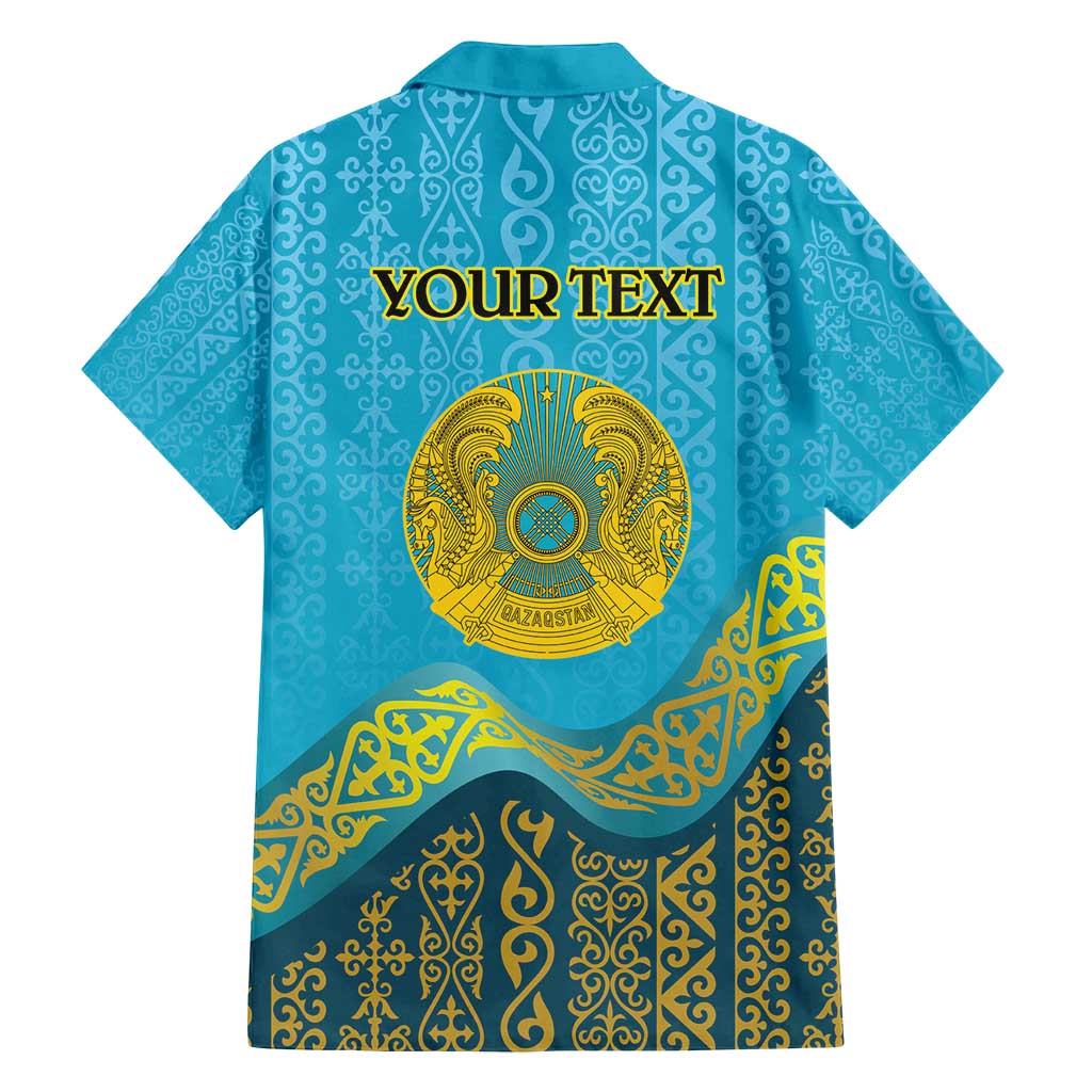 Kazakhstan Independence Day Personalized Family Matching Off Shoulder Maxi Dress and Hawaiian Shirt 16 December with Kazakh Pattern LT9 - Wonder Print Shop