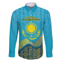 Kazakhstan Independence Day Personalized Family Matching Puletasi and Hawaiian Shirt 16 December with Kazakh Pattern - Wonder Print Shop