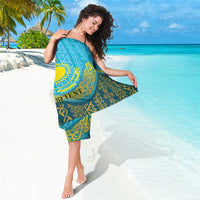Kazakhstan Independence Day Personalized Sarong 16 December with Kazakh Pattern - Wonder Print Shop