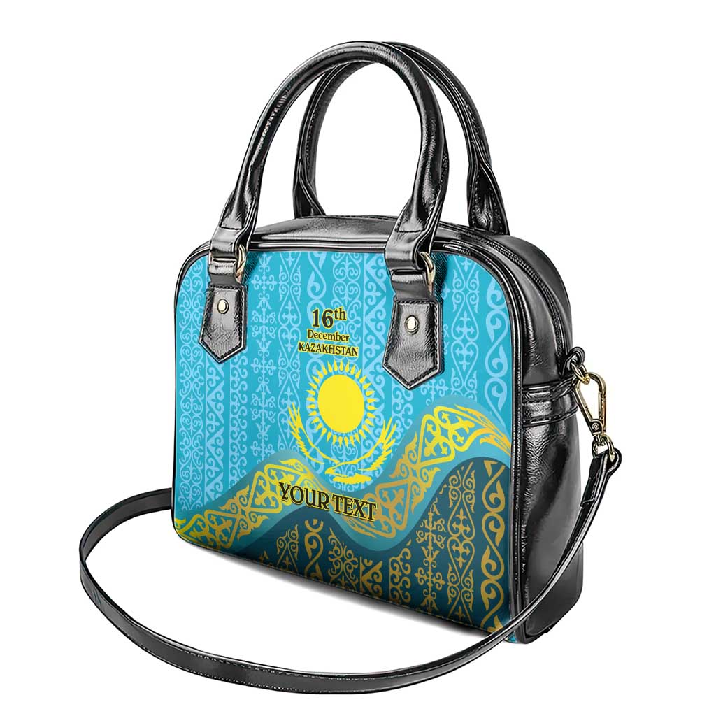 Kazakhstan Independence Day Personalized Shoulder Handbag 16 December with Kazakh Pattern