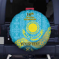 Kazakhstan Independence Day Personalized Spare Tire Cover 16 December with Kazakh Pattern - Wonder Print Shop