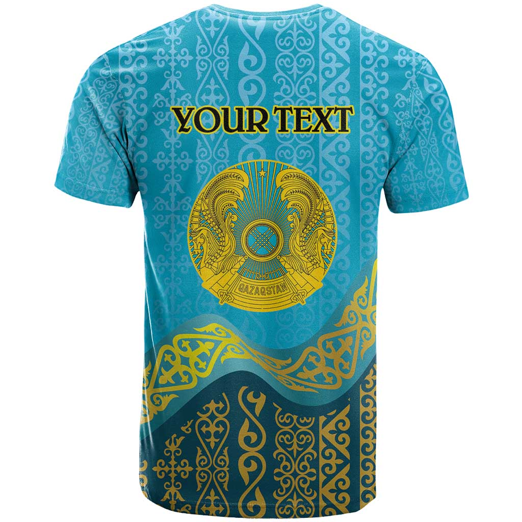 Kazakhstan Independence Day Personalized T Shirt 16 December with Kazakh Pattern - Wonder Print Shop