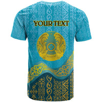 Kazakhstan Independence Day Personalized T Shirt 16 December with Kazakh Pattern - Wonder Print Shop