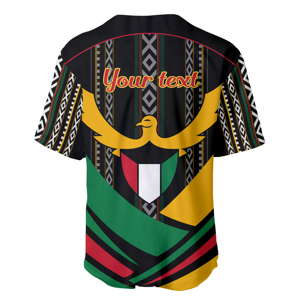 Kuwait Hawk of Quraish With Al Sadu Pattern Personalized Baseball Jersey LT9 - Wonder Print Shop