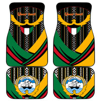Kuwait Hawk of Quraish With Al Sadu Pattern Personalized Car Mats LT9 - Wonder Print Shop
