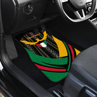 Kuwait Hawk of Quraish With Al Sadu Pattern Personalized Car Mats LT9 - Wonder Print Shop
