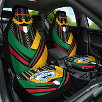 Kuwait Hawk of Quraish With Al Sadu Pattern Personalized Car Seat Cover LT9 - Wonder Print Shop