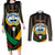 Kuwait Hawk of Quraish With Al Sadu Pattern Personalized Couples Matching Long Sleeve Bodycon Dress and Long Sleeve Button Shirt LT9 - Wonder Print Shop