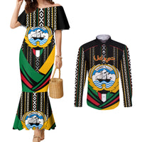 kuwait-hawk-of-quraish-with-al-sadu-pattern-personalized-couples-matching-mermaid-dress-and-long-sleeve-button-shirt
