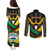Kuwait Hawk of Quraish With Al Sadu Pattern Personalized Couples Matching Puletasi and Long Sleeve Button Shirt LT9 - Wonder Print Shop
