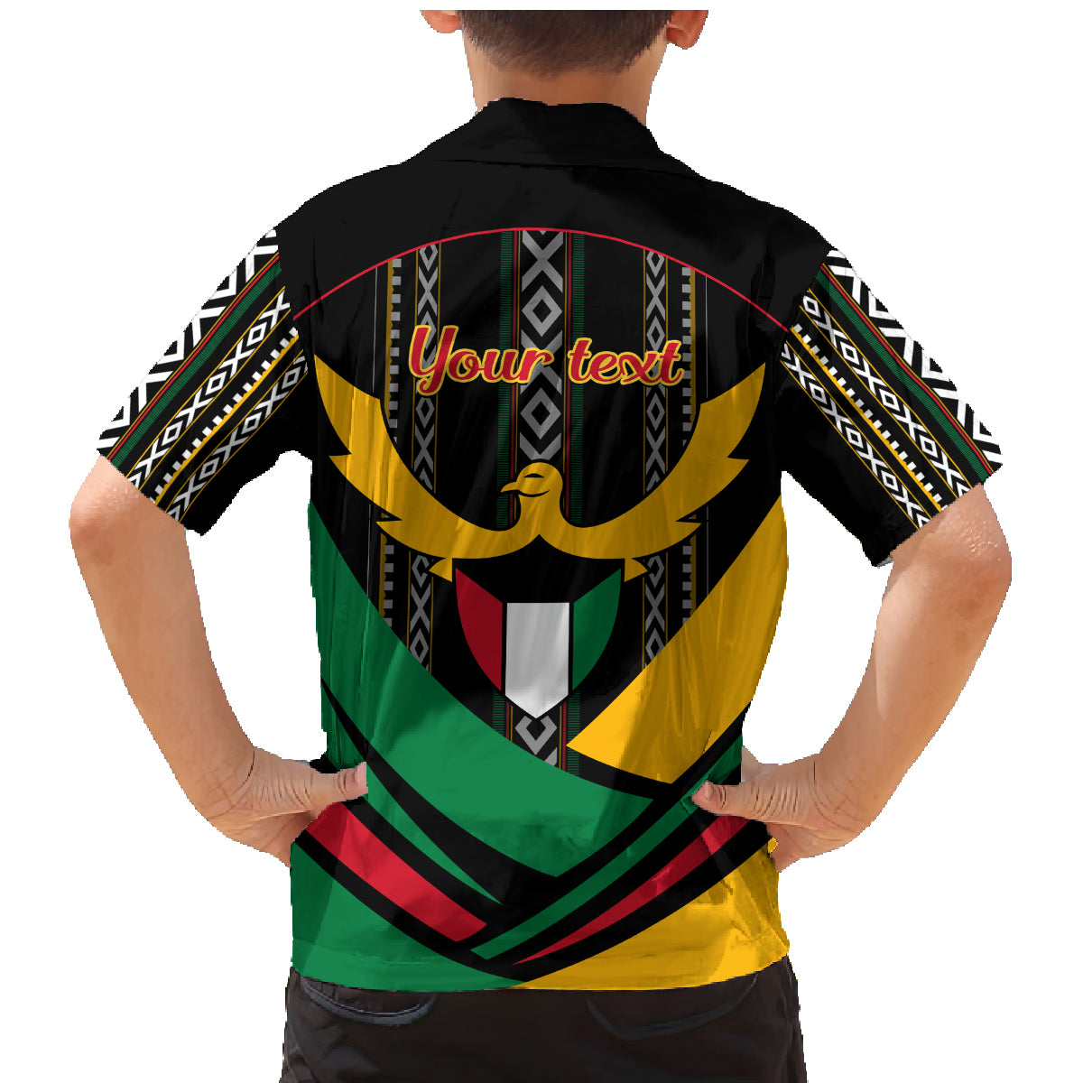 Kuwait Hawk of Quraish With Al Sadu Pattern Personalized Family Matching Mermaid Dress and Hawaiian Shirt LT9 - Wonder Print Shop