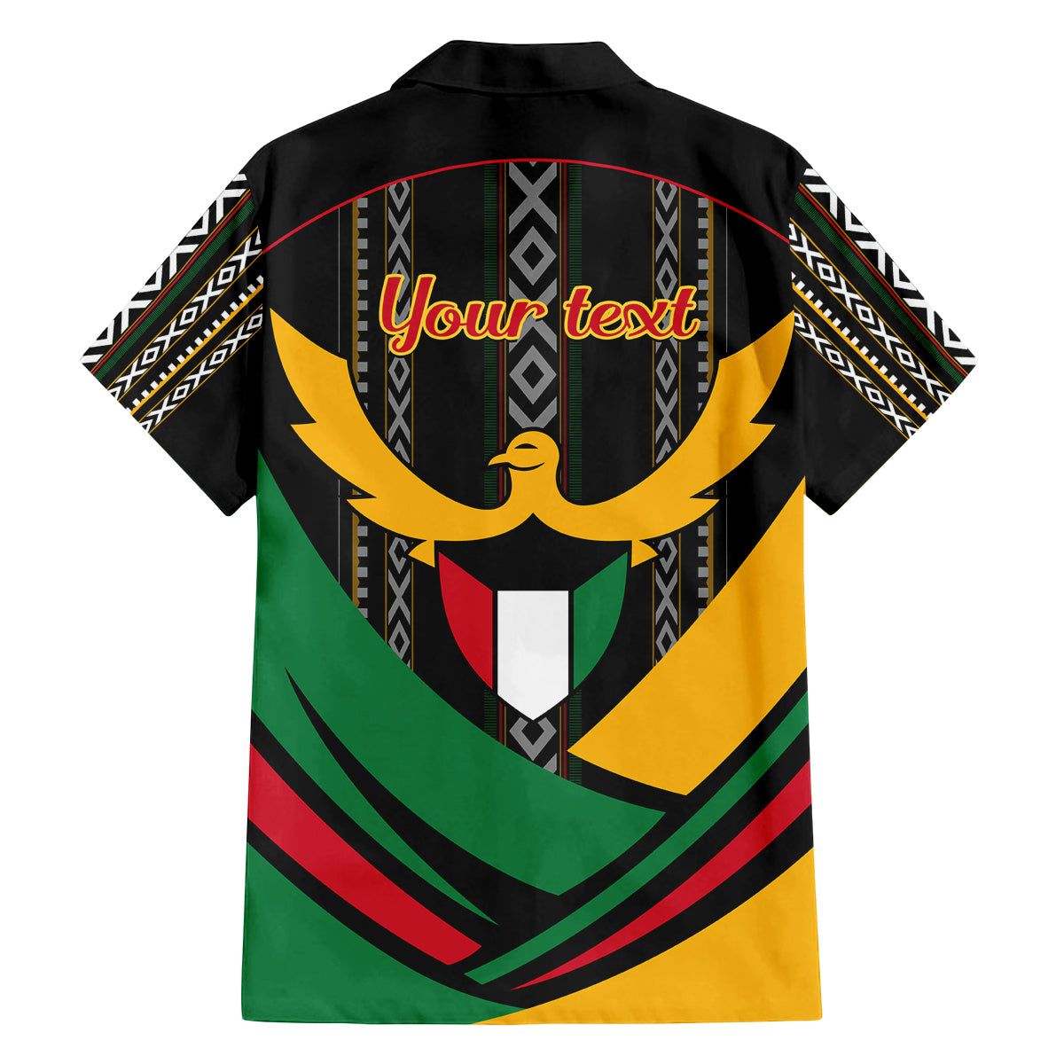 Kuwait Hawk of Quraish With Al Sadu Pattern Personalized Family Matching Off Shoulder Long Sleeve Dress and Hawaiian Shirt - Wonder Print Shop