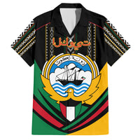 Kuwait Hawk of Quraish With Al Sadu Pattern Personalized Hawaiian Shirt - Wonder Print Shop