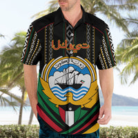 Kuwait Hawk of Quraish With Al Sadu Pattern Personalized Hawaiian Shirt - Wonder Print Shop