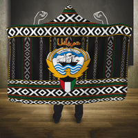 Kuwait Hawk of Quraish With Al Sadu Pattern Personalized Hooded Blanket