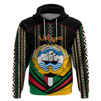 Kuwait Hawk of Quraish With Al Sadu Pattern Personalized Hoodie - Wonder Print Shop